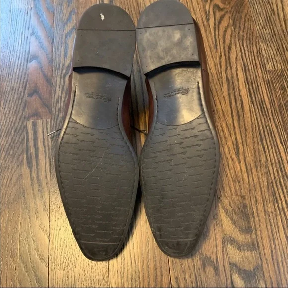 Santoni Men’s Brown Leather Oxford Size 9.5D - Picture 8 of 8